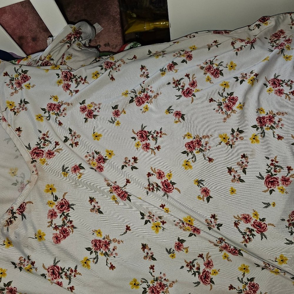 Rue21 Floral open shoulder top 2x